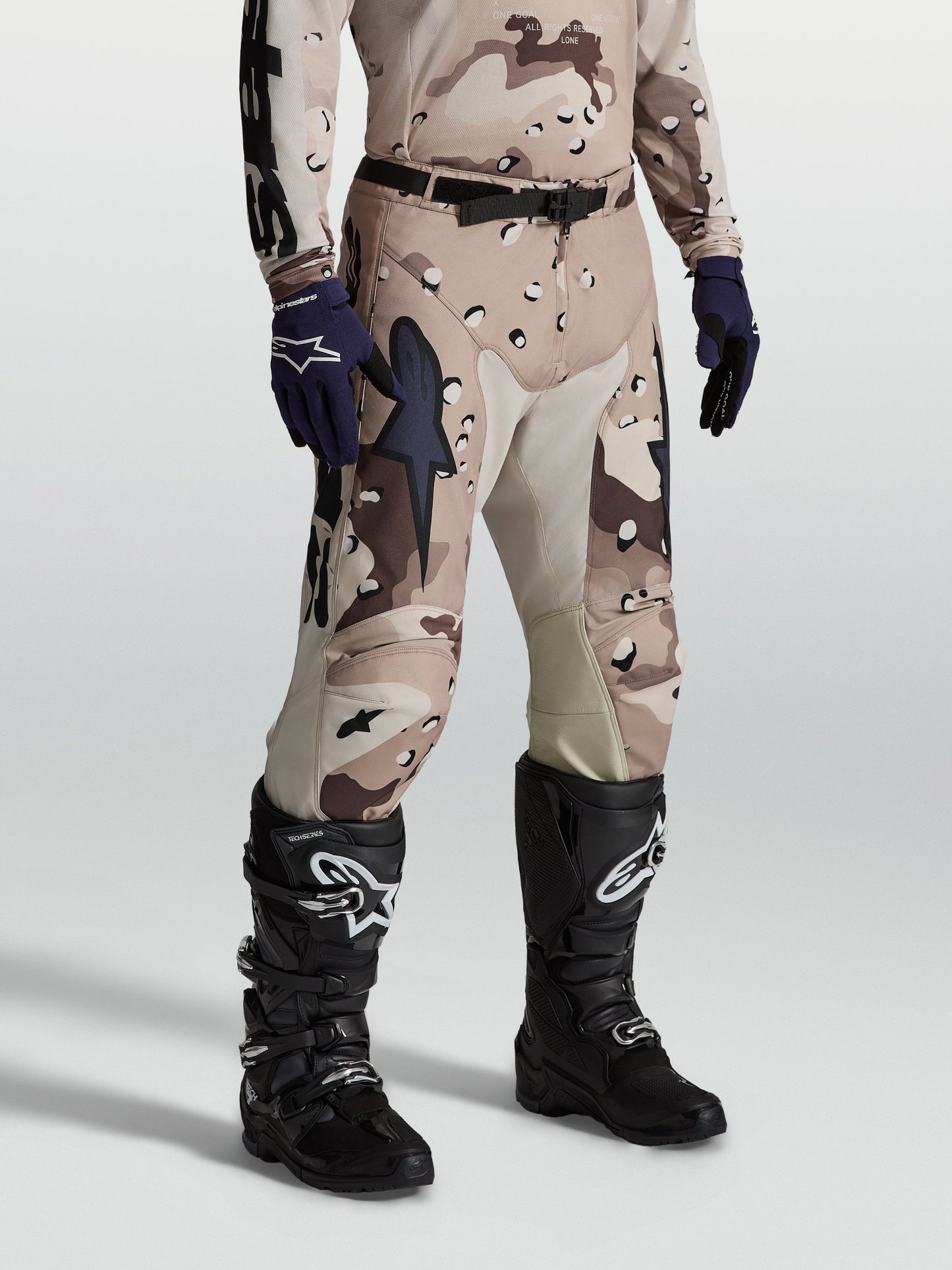 Alpinestars Racer Lone Broek 2027 Desert Camo Zwart