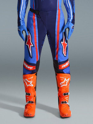 Alpinestars Techstar Nomur Motocrosshose Dark Navy Orange UCLA Blue