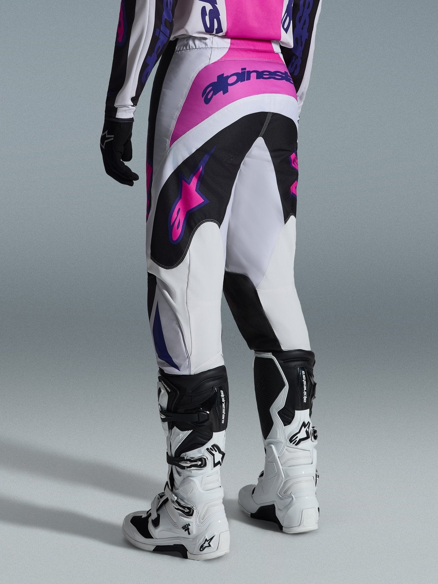 Alpinestars Fluid Grid Hose 2026 verstärkte Platten schwarz hellgrau lila - MxProStoreParts