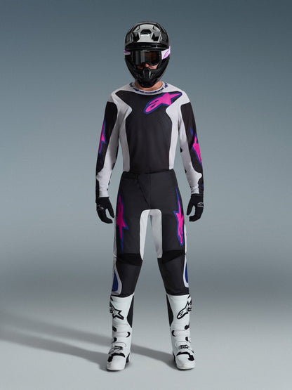 Alpinestars Fluid Grid Hose 2026 verstärkte Paneele Schwarz Hellgrau Lila - MxProStoreParts