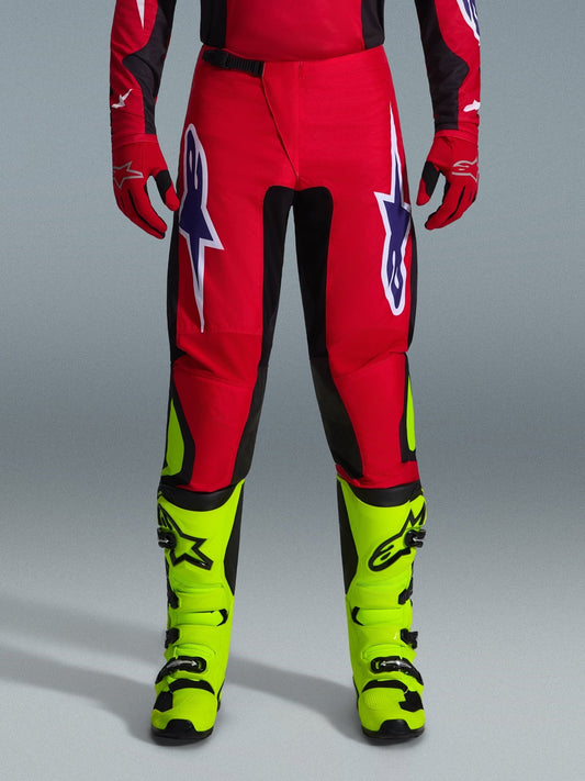 Alpinestars Fluid Grid Off‑road Broek Rood Zwart Paars - MxProStoreParts