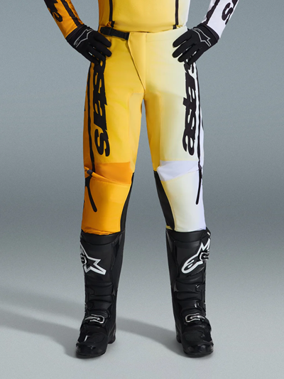 Alpinestars 2026 Fluid Apex volwassen cross broek Geel / Zwart ( maat 38 )