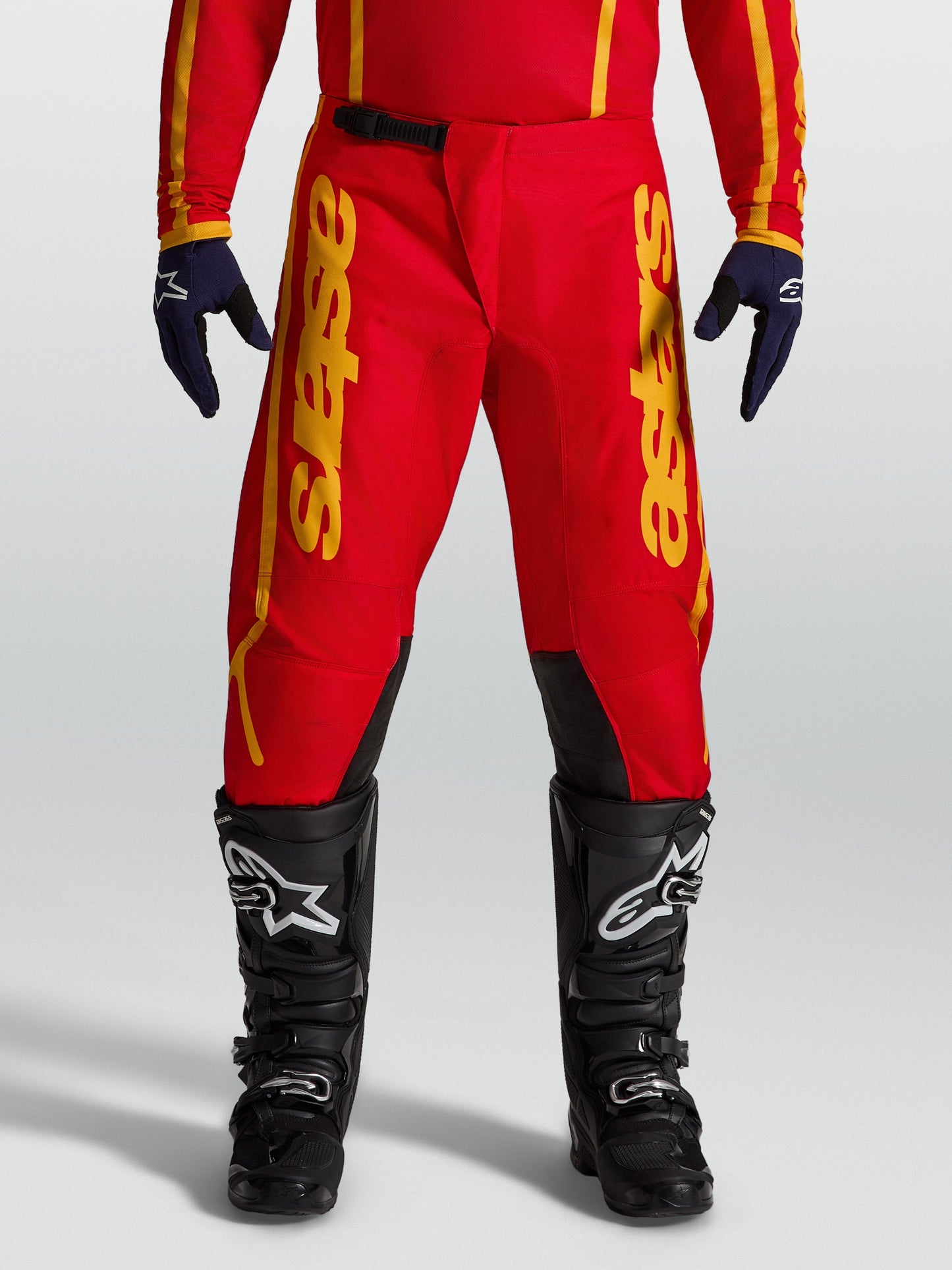 Alpinestars Fluid Apex V2 Broek 2027 Vuurrood Goud