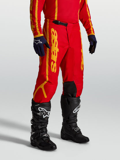 Alpinestars Fluid Apex V2 Broek 2027 Vuurrood Goud