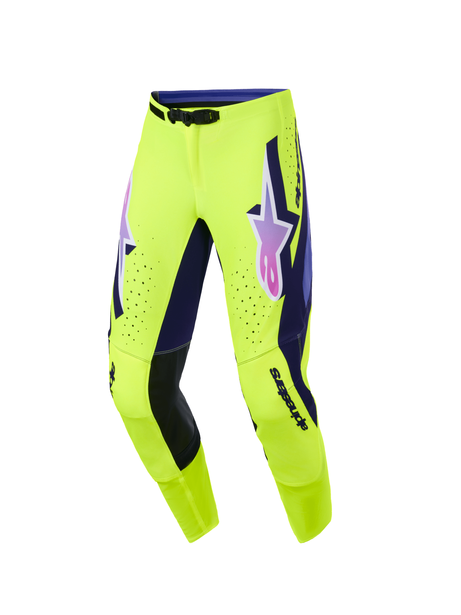Alpinestars Supertech Vista Motocrosshose Gelb Lila Schwarz - MxProStoreParts