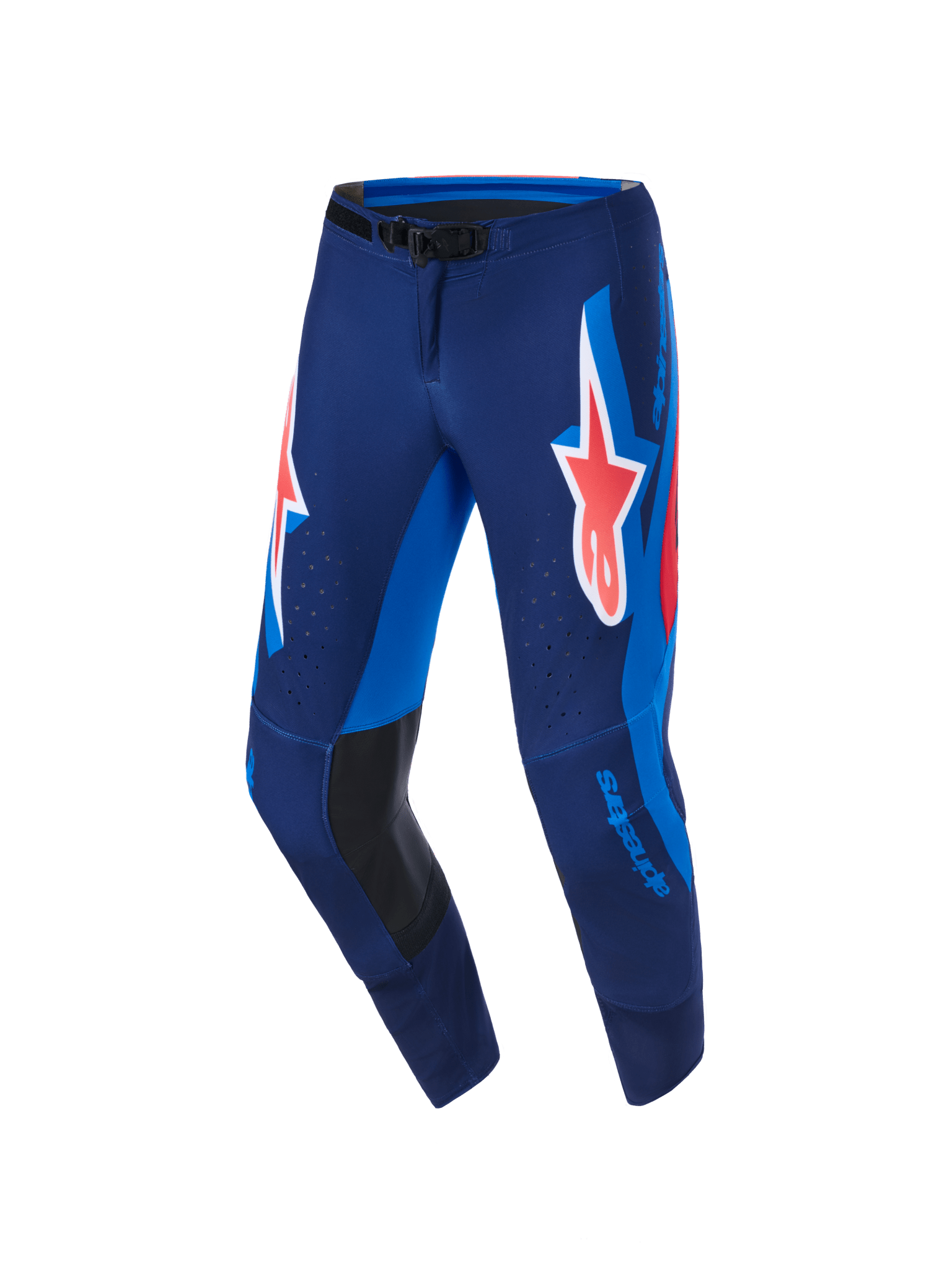 Alpinestars Supertech Vista Hose Dunkelnavy Hot Coral Cobalt - MxProStoreParts