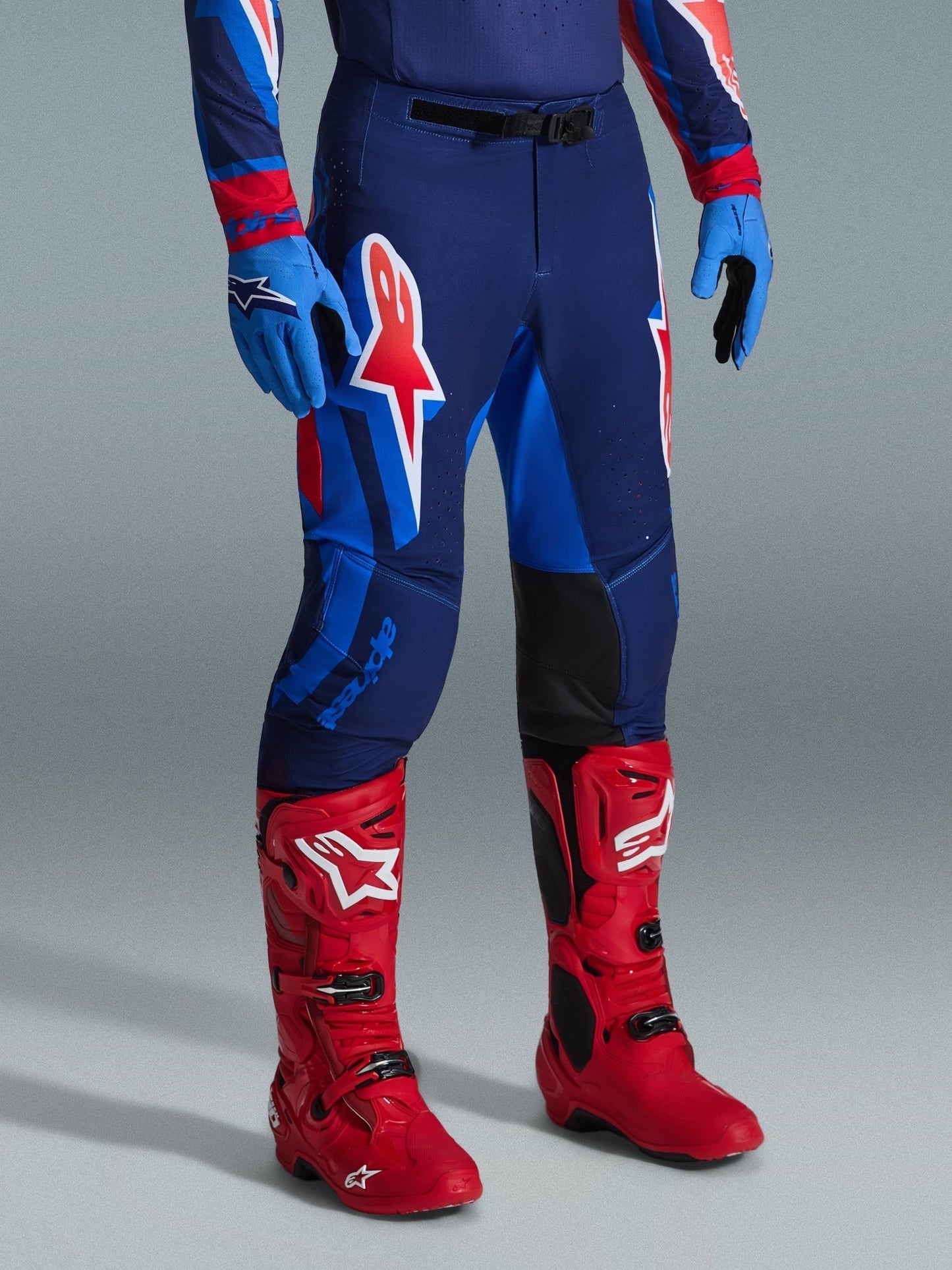 Alpinestars Supertech Vista Hose Dunkelnavy, Heißkoralle und Kobalt - MxProStoreParts