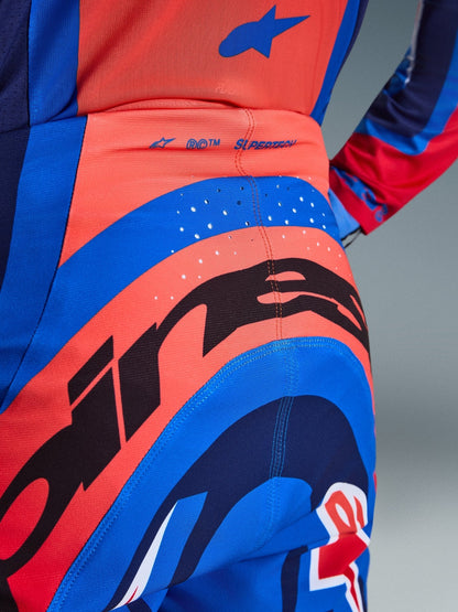 Alpinestars Supertech Vista Hose Dunkelnavy Hot Coral Kobalt - MxProStoreParts