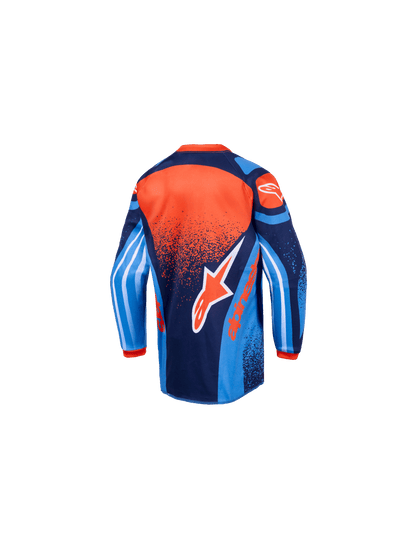 Alpinestars Kinder Racer Nomur Trikot in Dunkelnavy, Orange und UCLA Blau - MxProStoreParts