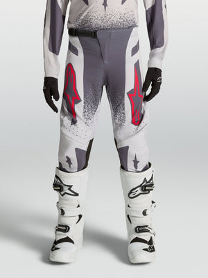 Alpinestars Pantalón Juvenil Supertech Swan 2027, Lila Claro, Gris Oscuro y Rojo Fluorescente