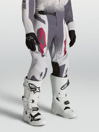 Alpinestars Jeugd Supertech Swan Broek 2027 Licht Lila Donkergrijs Rood Fluo