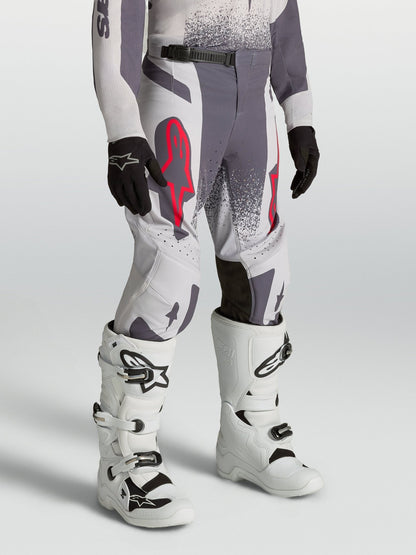 Alpinestars Jeugd Supertech Swan Broek 2027 Licht Lila Donkergrijs Rood Fluo - MxProStoreParts