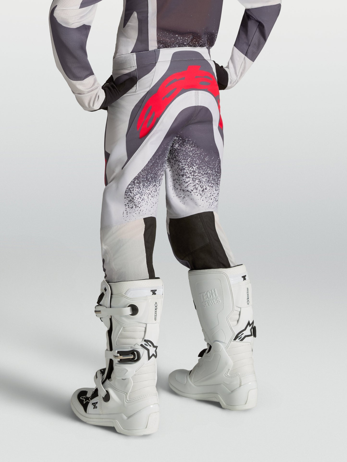 Alpinestars Jeugd Supertech Swan Broek 2027 Licht Lila Donkergrijs Rood Fluo