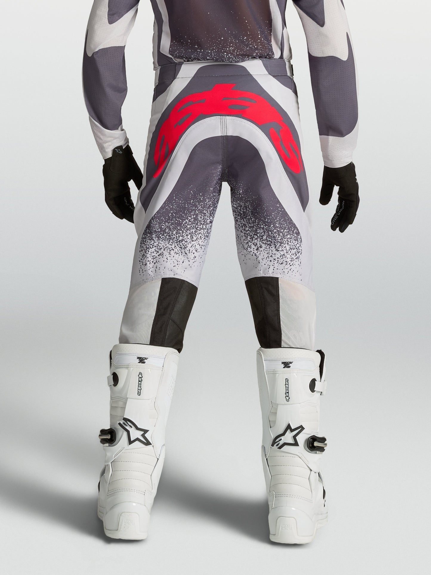 Alpinestars Jeugd Supertech Swan Broek 2027 Licht Lila Donkergrijs Rood Fluo