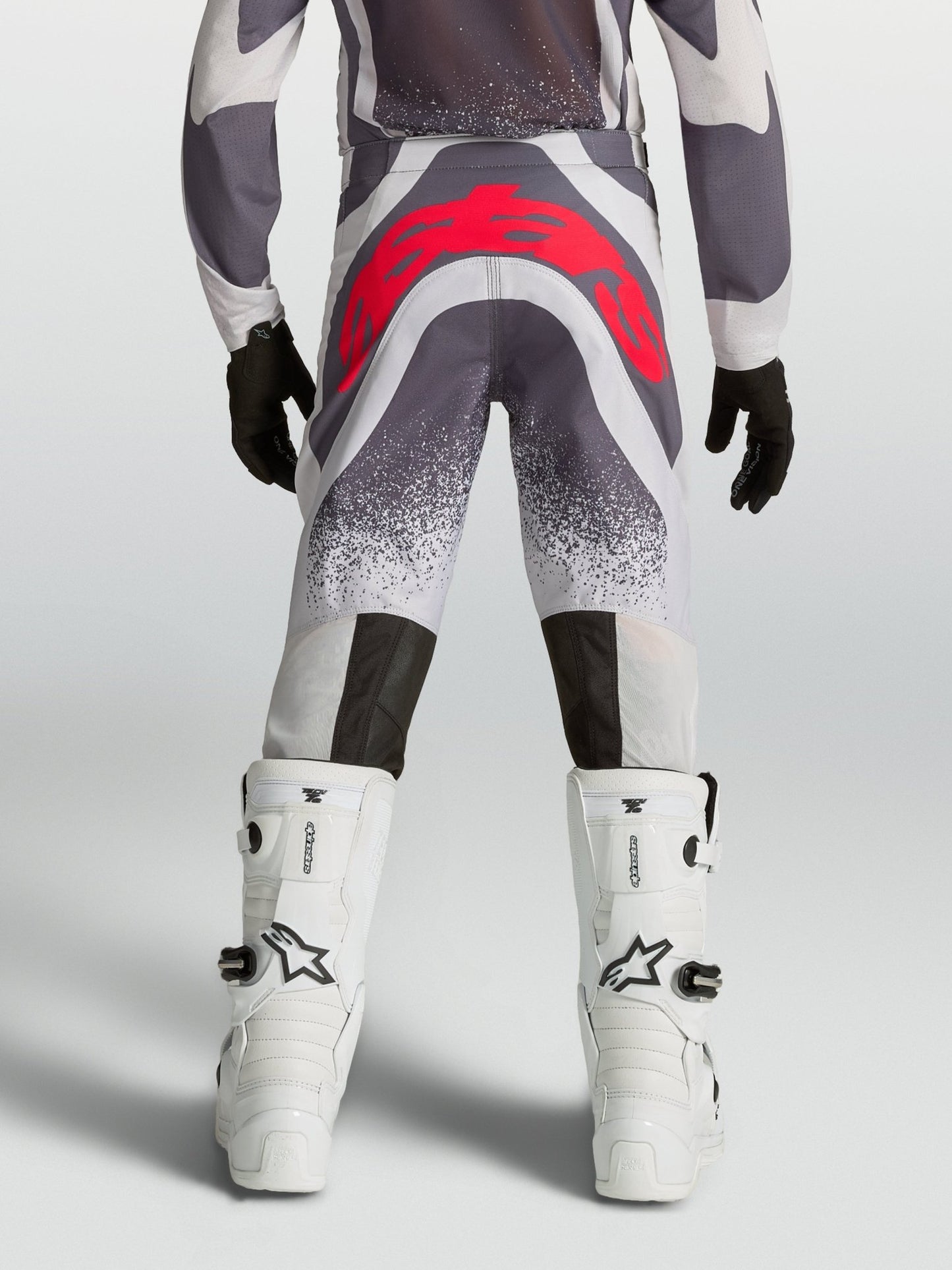 Alpinestars Jeugd Supertech Swan Broek 2027 Licht Lila Donkergrijs Rood Fluo - MxProStoreParts