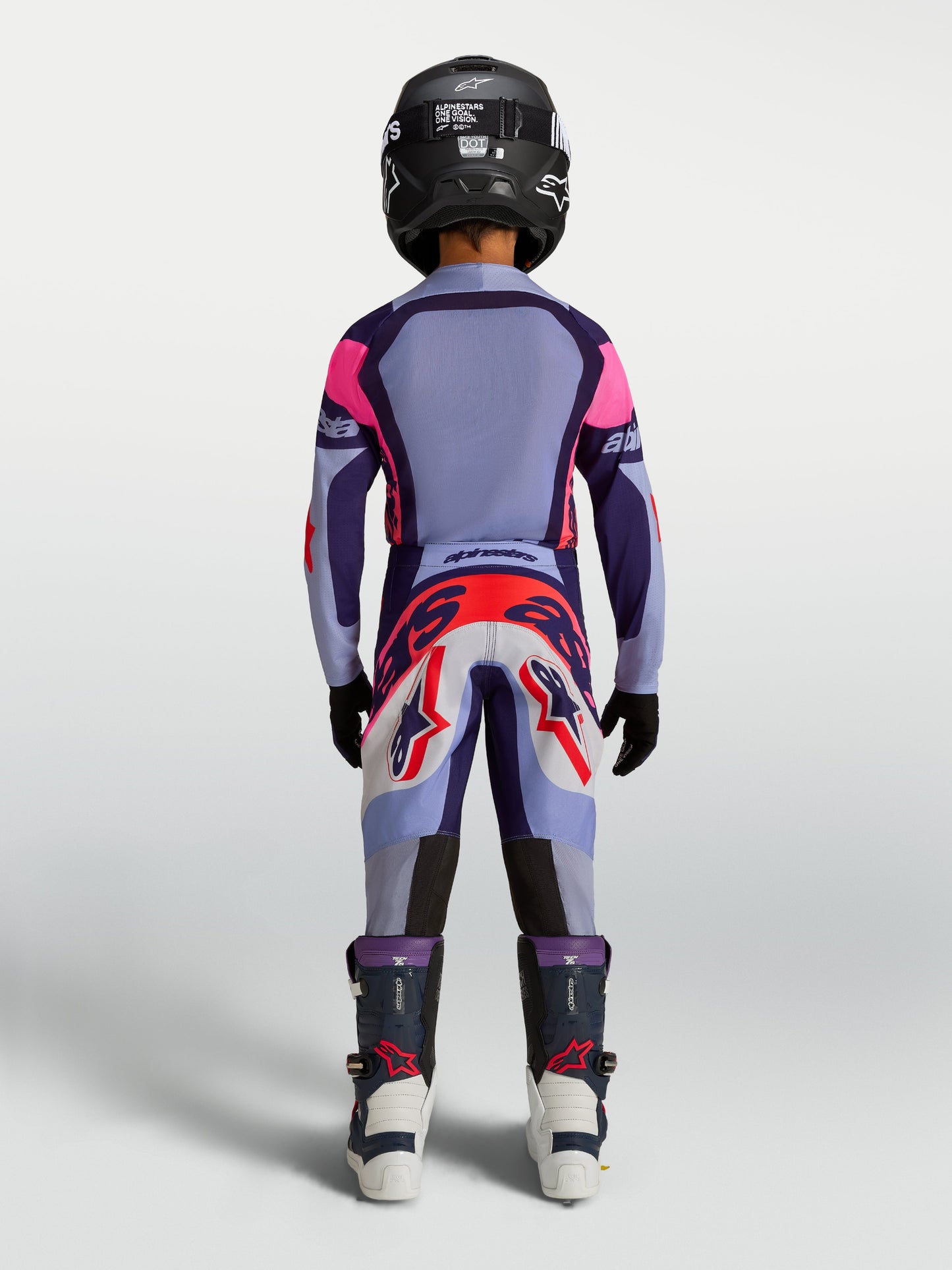 Alpinestars Jeugd Supertech Dyna Broek 2027 Licht Violet Diep Paars Roze Fluo
