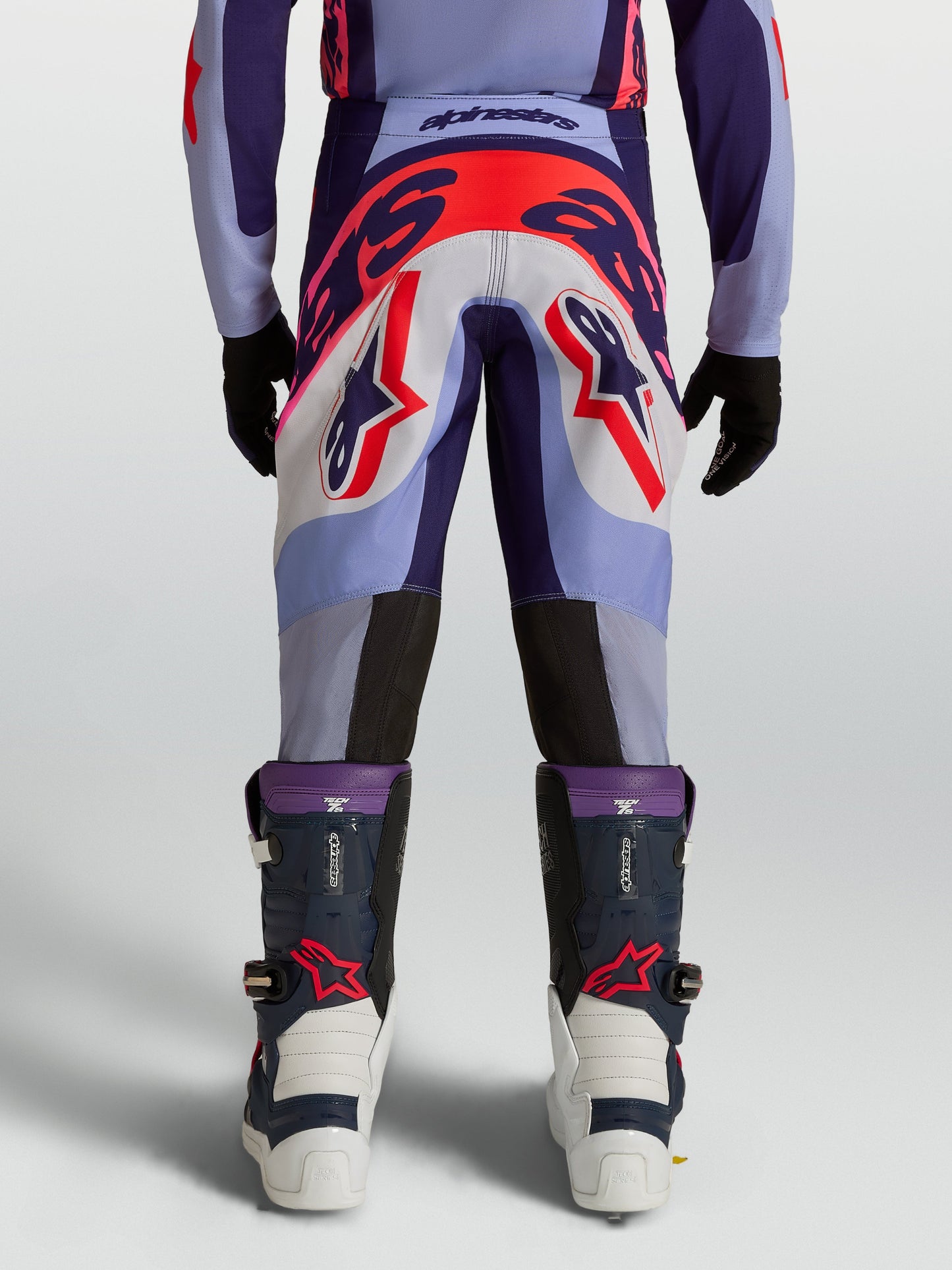 Alpinestars Jeugd Supertech Dyna Broek 2027 Licht Violet Diep Paars Roze Fluo