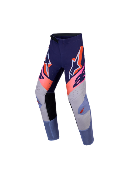 Alpinestars Jeugd Supertech Dyna Broek 2027 Licht Violet Diep Paars Roze Fluo