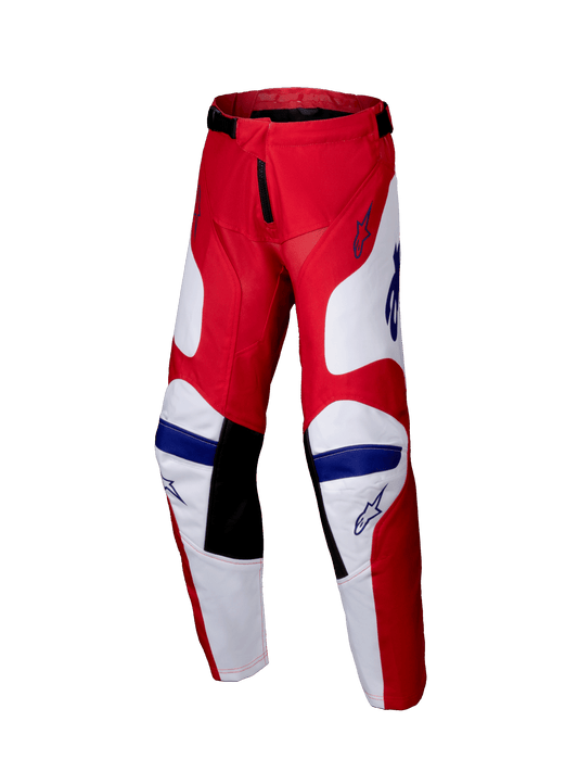 Alpinestars 2025 Jugend Racer Veil Hose aus Polygewebe Hellrot Weiß - MxProStoreParts