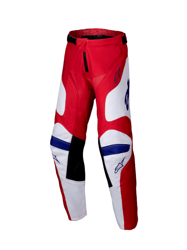 Alpinestars 2025 Jugend Racer Veil Hose aus Polygewebe Hellrot Weiß - MxProStoreParts