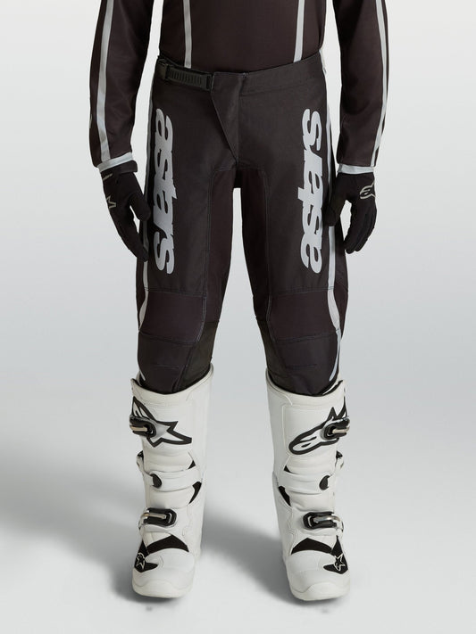 Alpinestars Jeugd Fluid Apex V2 Broek 2027 Zwart Zilver - MxProStoreParts