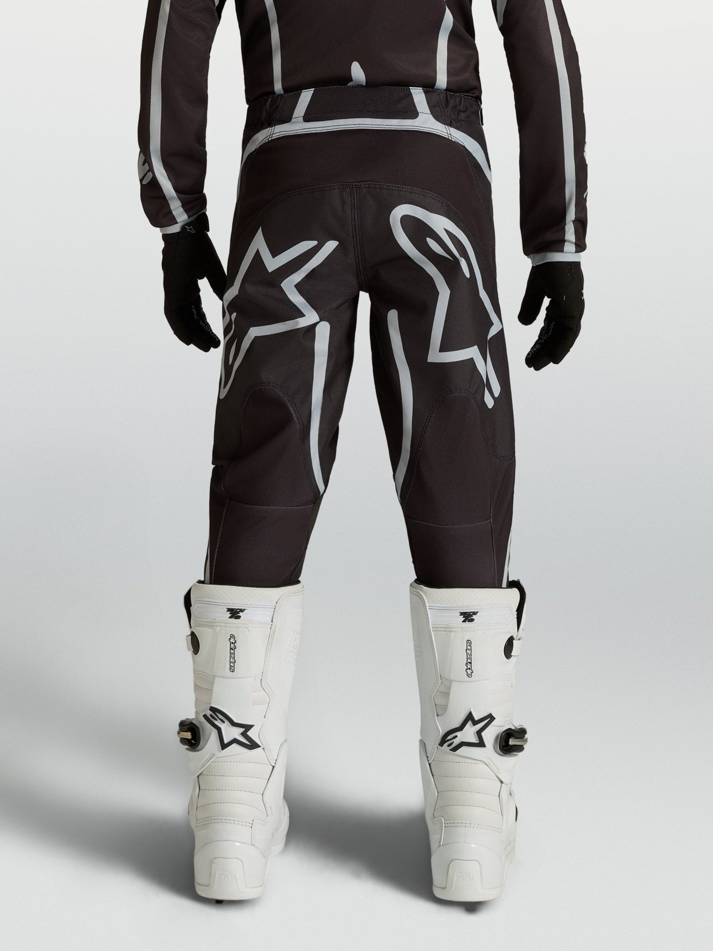 Alpinestars Jeugd Fluid Apex V2 Broek 2027 Zwart Zilver - MxProStoreParts