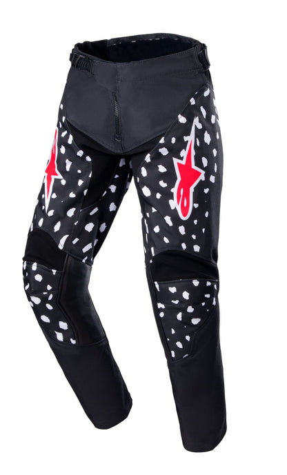 Alpinestars 2022 Racer North Kinder cross broek Zwart / Fluor Rood