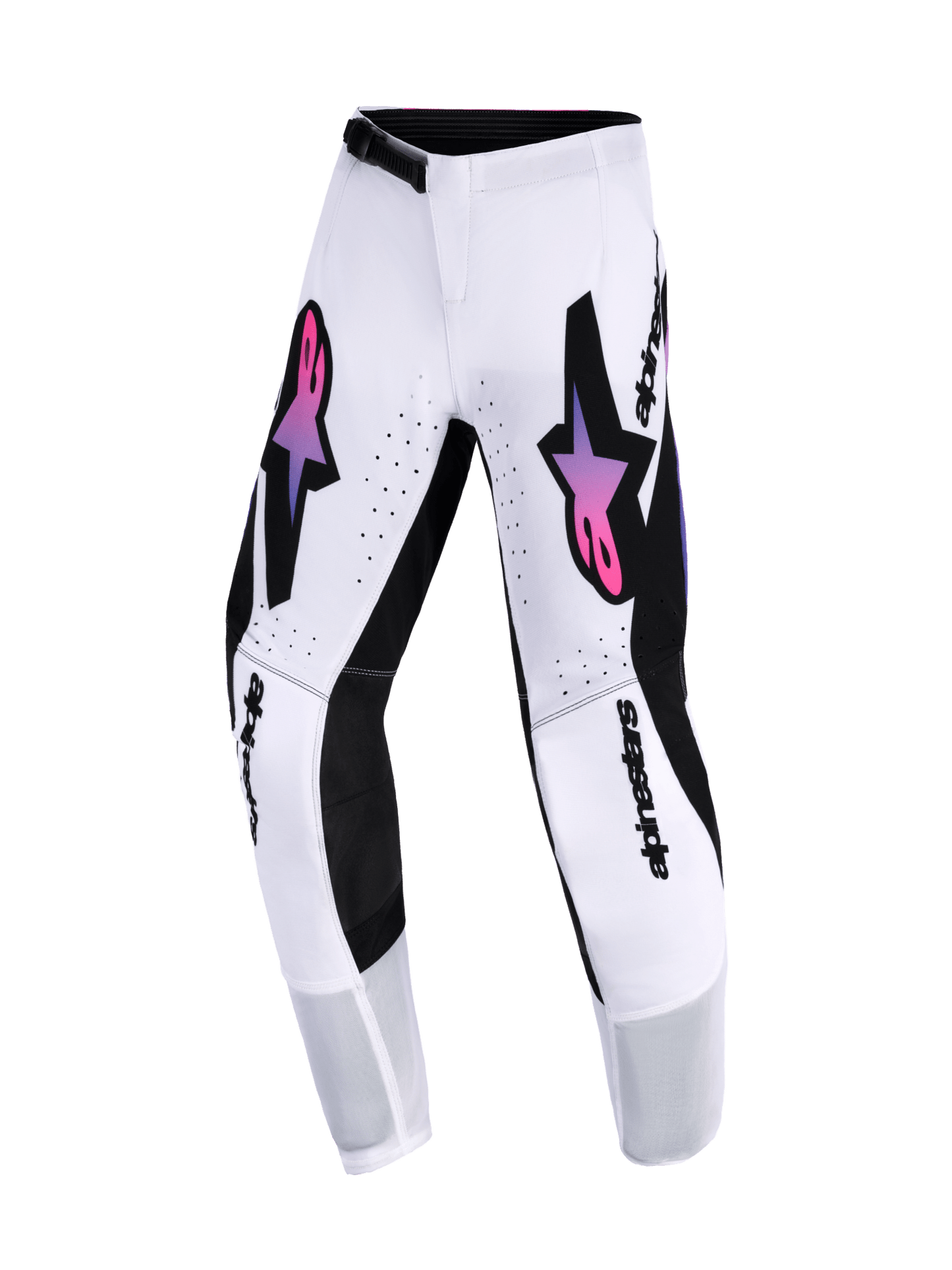 Alpinestars Supertech Vista Kinderhose 22 Weiß Lila Schwarz - MxProStoreParts