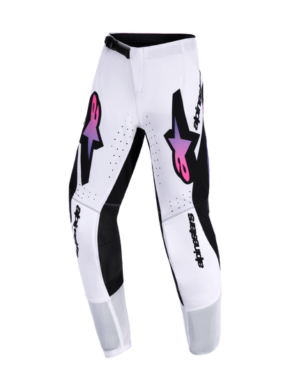 Alpinestars Supertech Vista Kinderhose 22 Weiß Lila Schwarz - MxProStoreParts