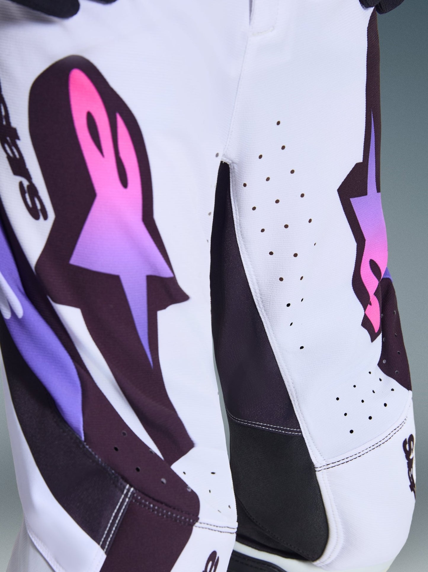 Alpinestars Supertech Vista Jugend Hose 22 Weiß Lila Schwarz - MxProStoreParts