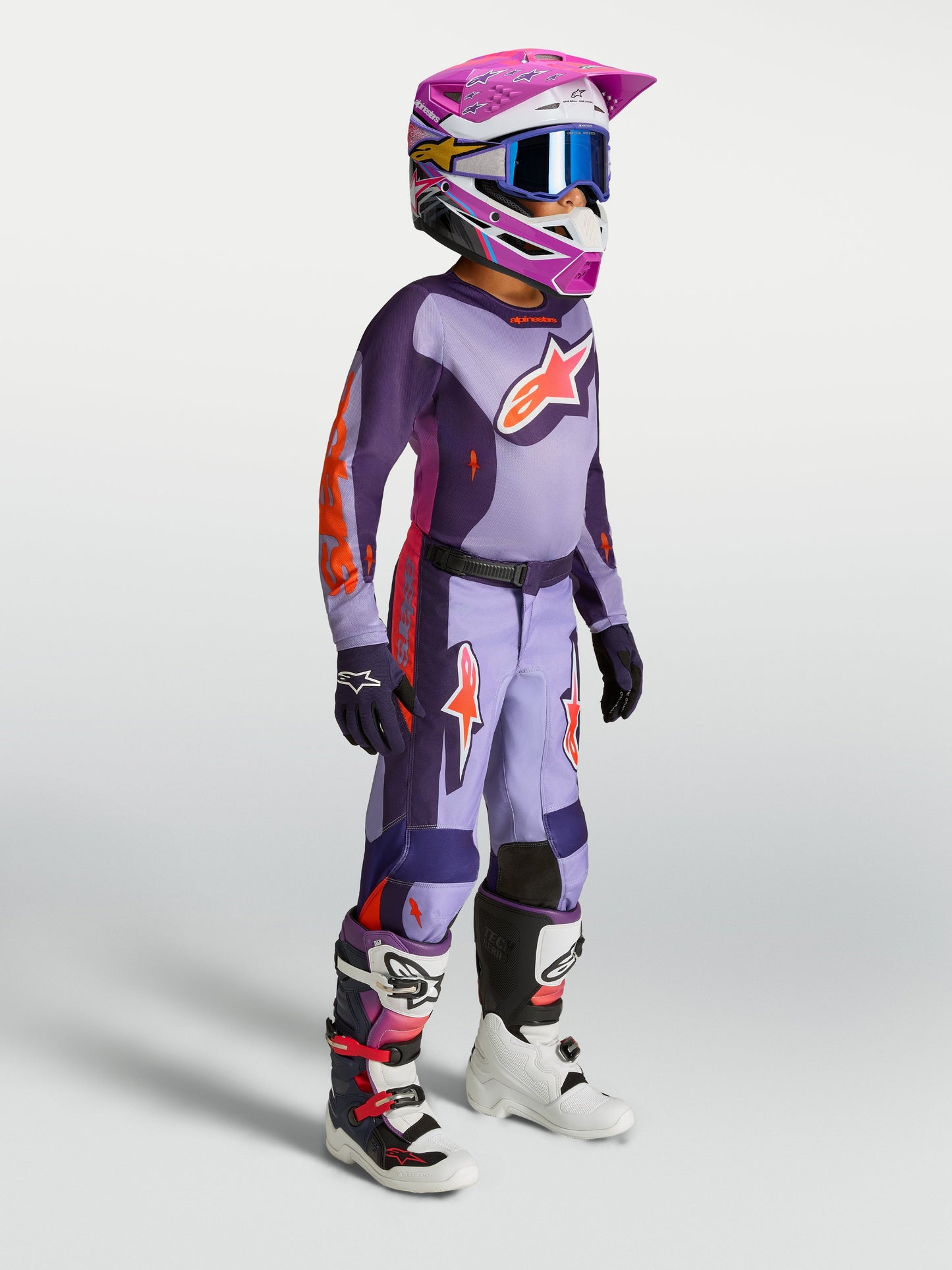 Youth Fluid Hunt Broek Licht Violet Diep Paars Roze Fluo