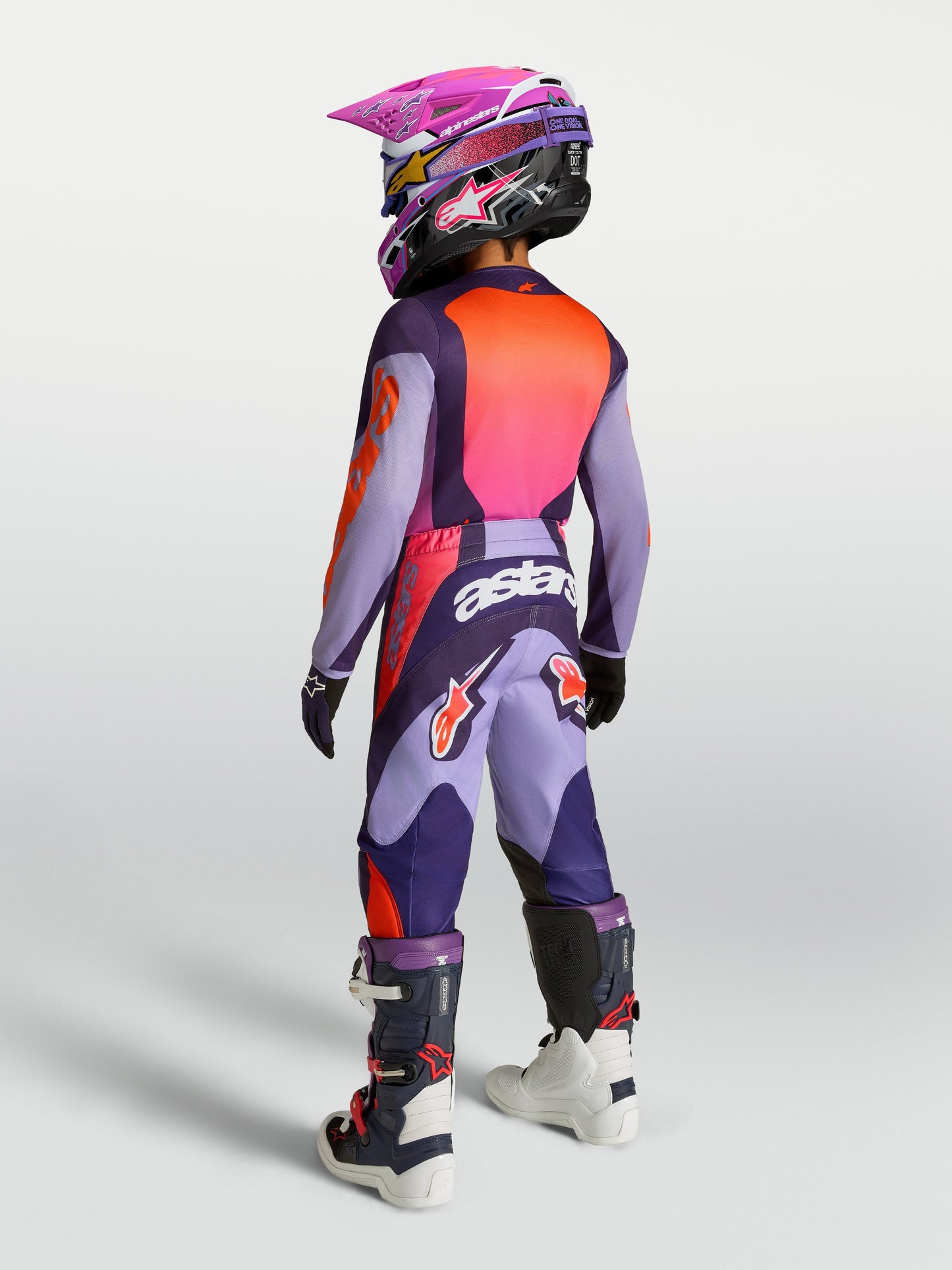 Youth Fluid Hunt Broek Licht Violet Diep Paars Roze Fluo