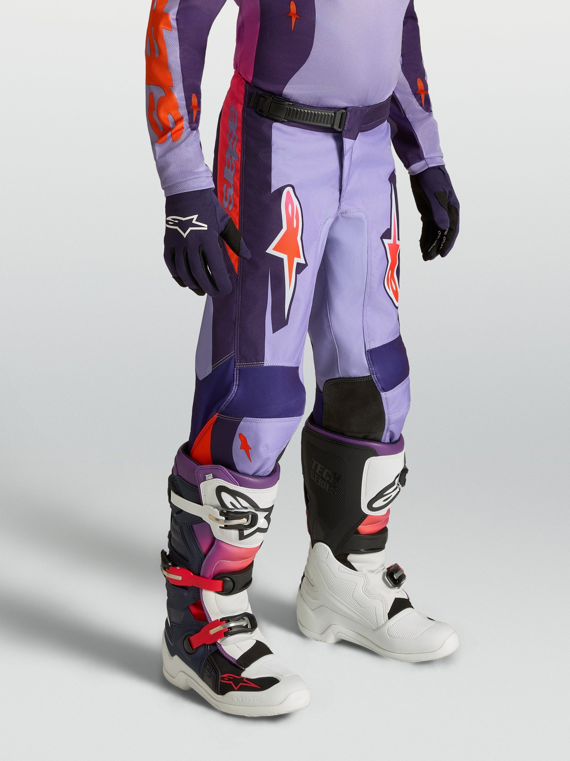 Youth Fluid Hunt Broek Licht Violet Diep Paars Roze Fluo