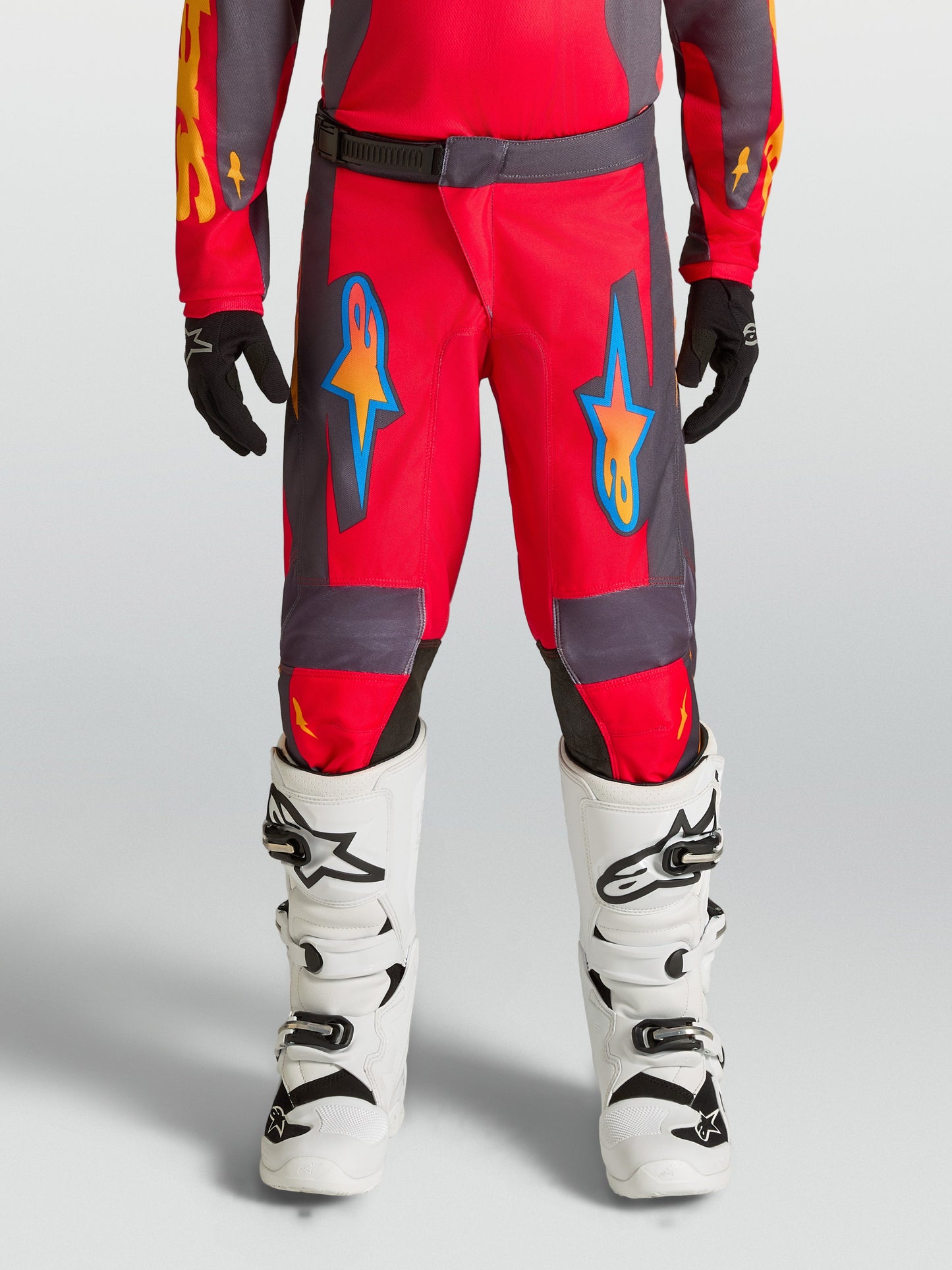 Alpinestars Jeugd Fluid Hunt Broek 2027 Vuurrood Graystone Hot Coral