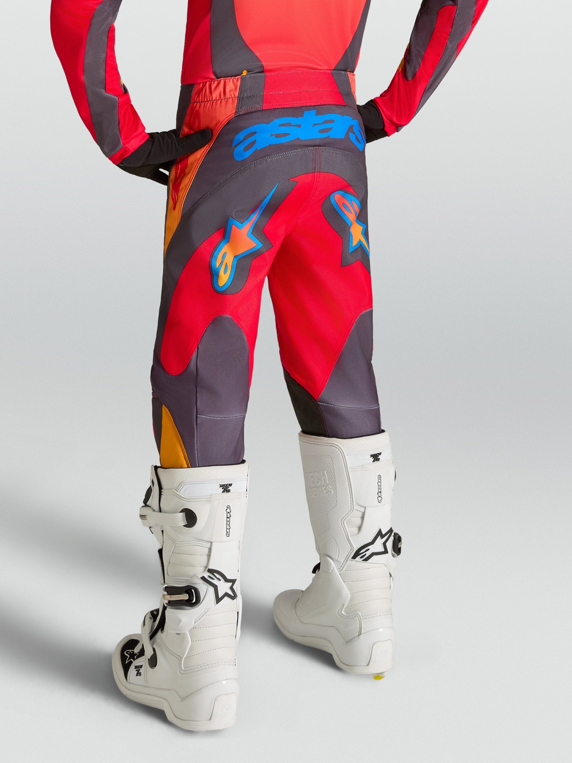 Alpinestars Jeugd Fluid Hunt Broek 2027 Vuurrood Graystone Hot Coral