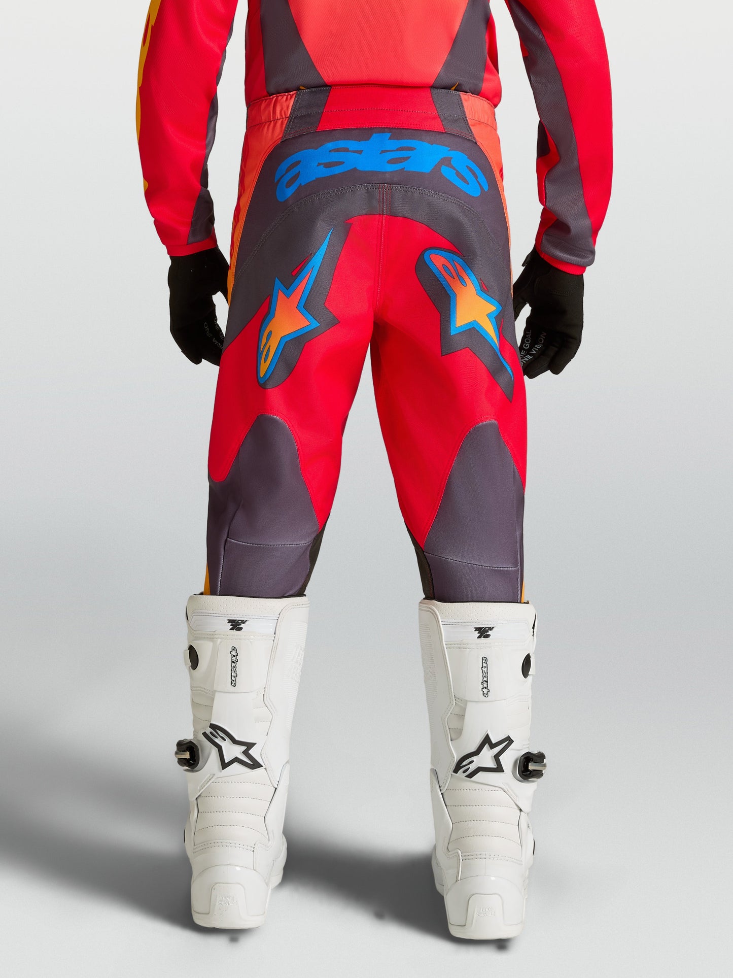 Alpinestars Jeugd Fluid Hunt Broek 2027 Vuurrood Graystone Hot Coral