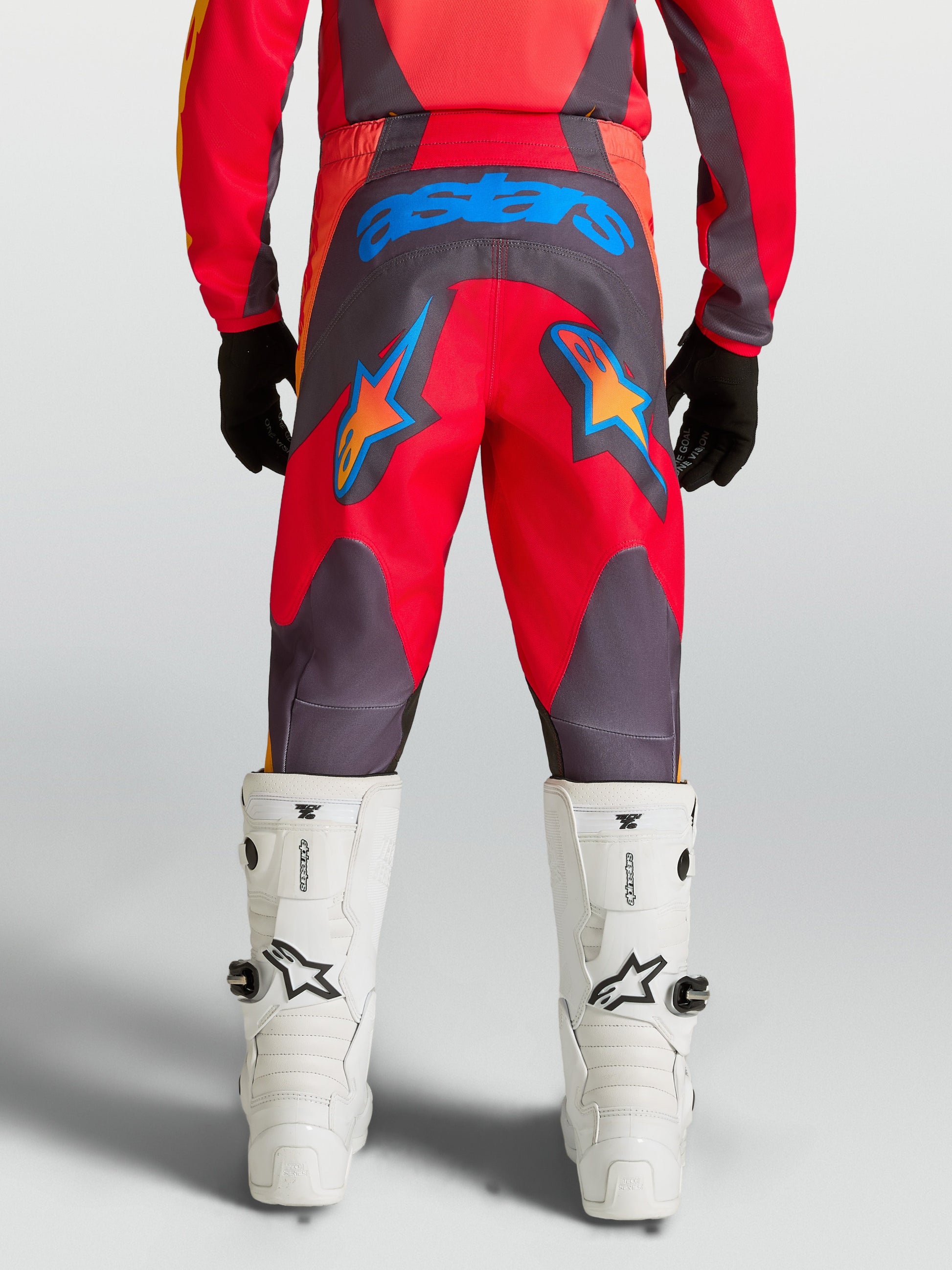 Alpinestars Jeugd Fluid Hunt Broek 2027 Vuurrood Graystone Hot Coral