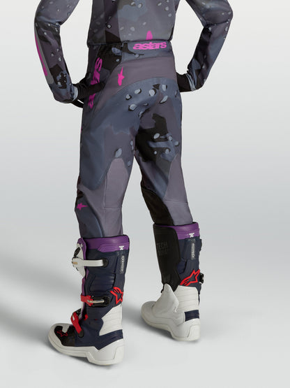 Alpinestars Jeugd Fluid Lone Broek 2027 Grijs Camo Paars