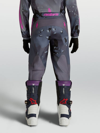Alpinestars Jeugd Fluid Lone Broek 2027 Grijs Camo Paars