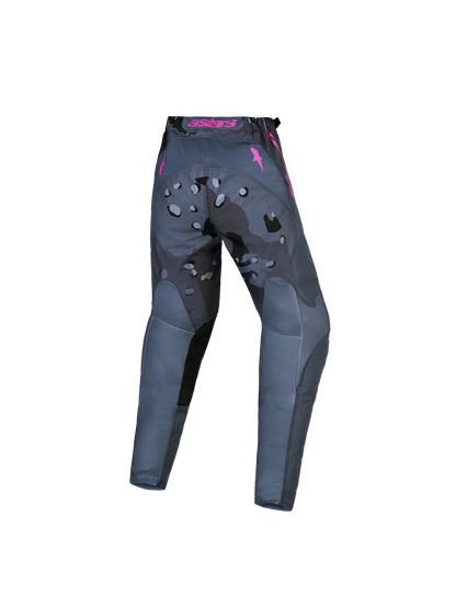 Alpinestars Jeugd Fluid Lone Broek 2027 Grijs Camo Paars