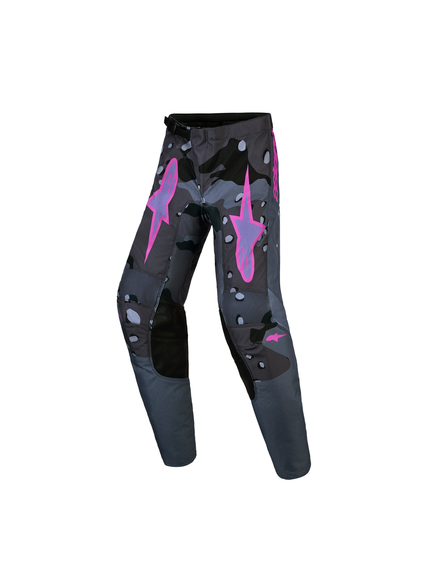 Alpinestars Jeugd Fluid Lone Broek 2027 Grijs Camo Paars