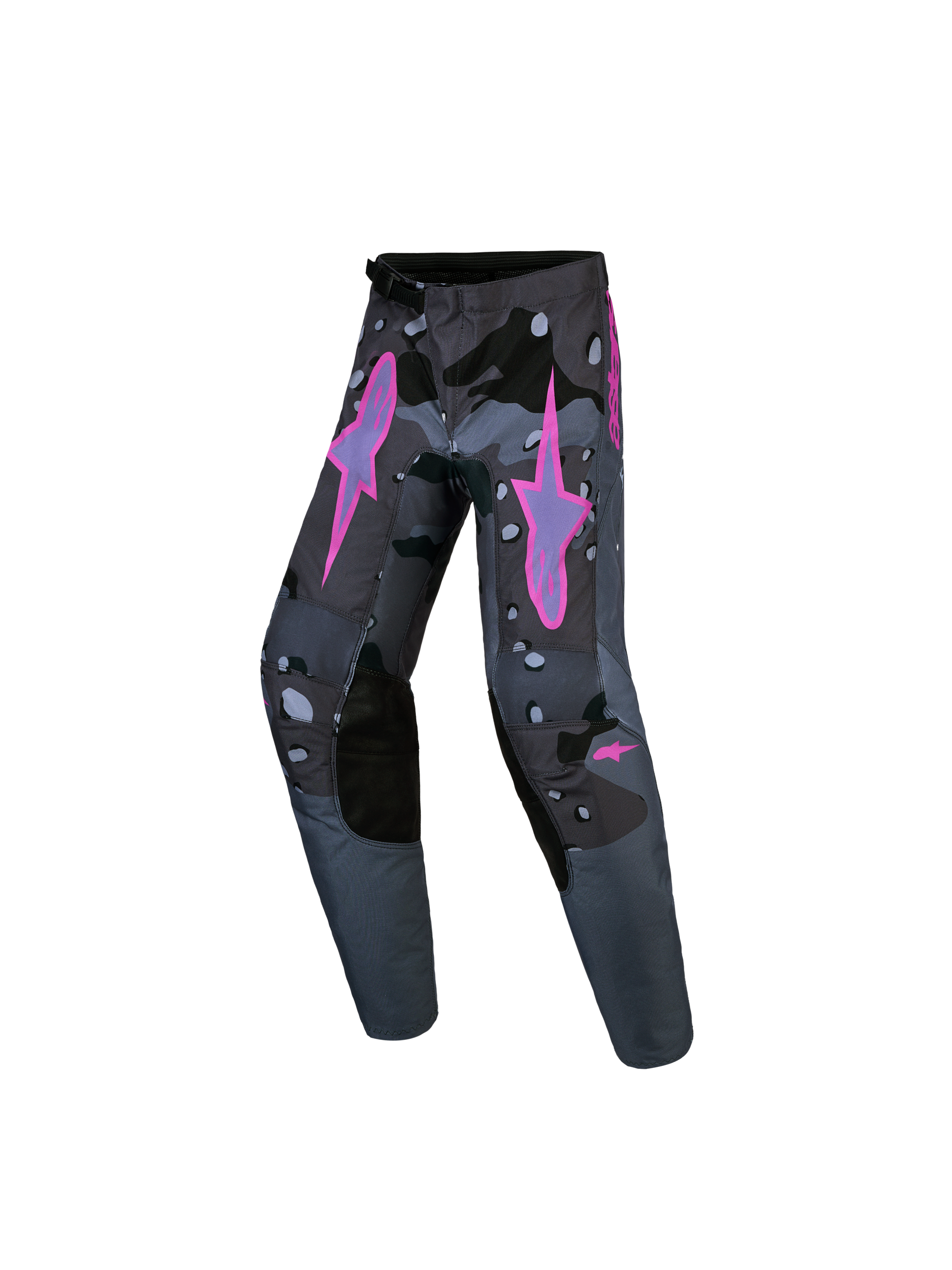 Alpinestars Jeugd Fluid Lone Broek 2027 Grijs Camo Paars