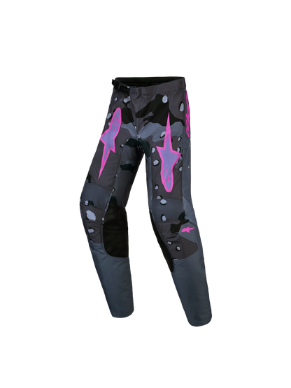 Alpinestars Jeugd Fluid Lone Broek 2027 Grijs Camo Paars