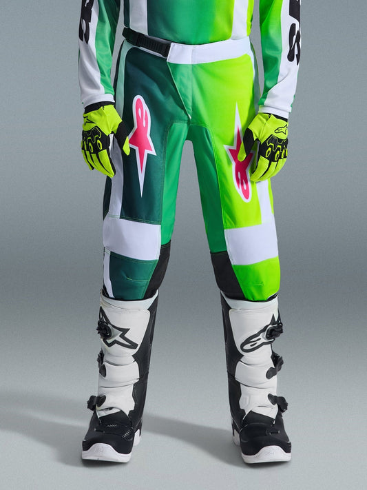 Alpinestars Jugend Fluid Portl Hose – Grün Weiß Schwarz - MxProStoreParts