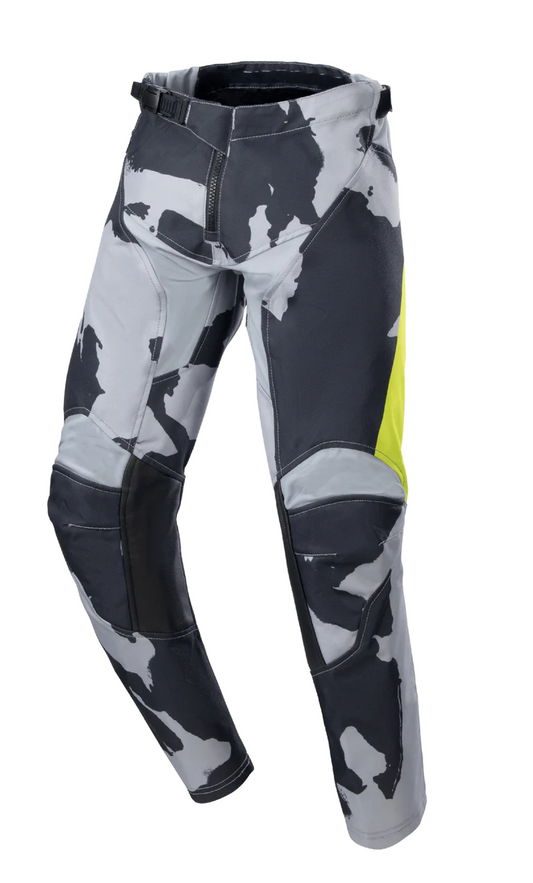 Alpinestars 2023 Racer Tactical Kinder cross broek Fluor Geel / Camo