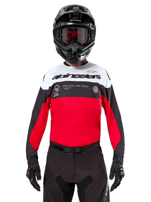 Alpinestars Pro-Dura Jersey Zwart Felrood Wit