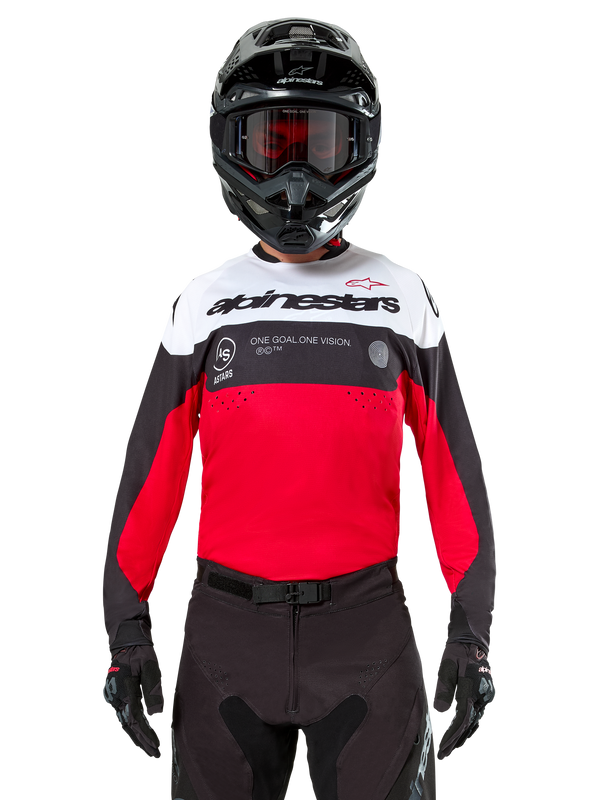 Alpinestars Pro-Dura Jersey Zwart Felrood Wit