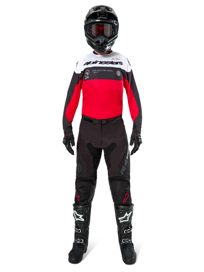 Alpinestars Pro-Dura Jersey Zwart Felrood Wit