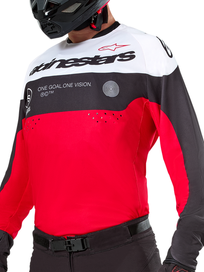 Alpinestars Pro-Dura Jersey Zwart Felrood Wit