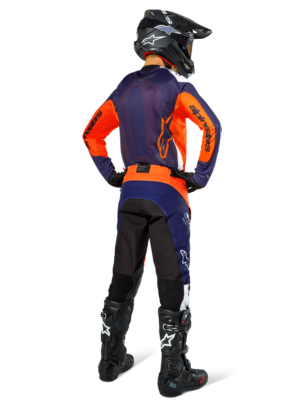 Alpinestars Pro-Dura Jersey Marineblauw Hot Orange Wit